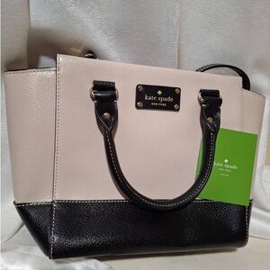 Kate Spade Black and Cream Women's Tote Bag